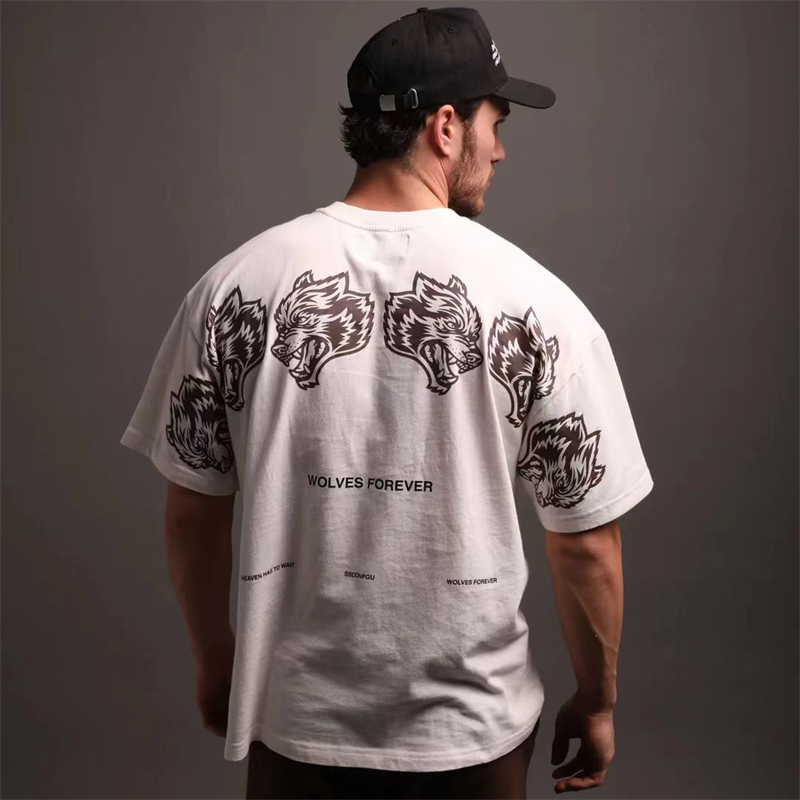 DARC SPORT Wolves Print Summer 100% Cotton