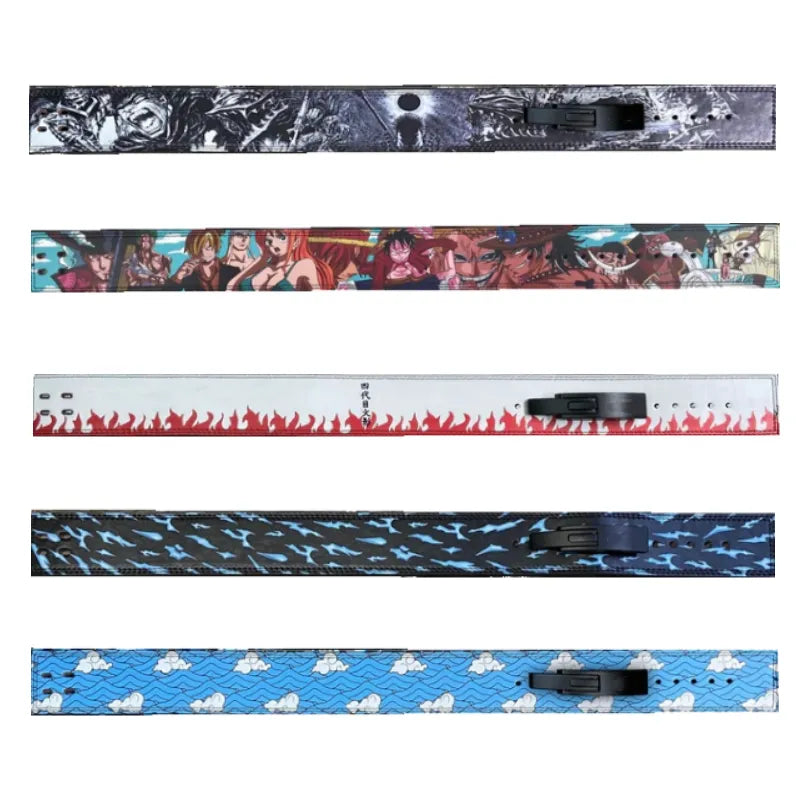Anime Weightlifting Belt with Lever Buckle
