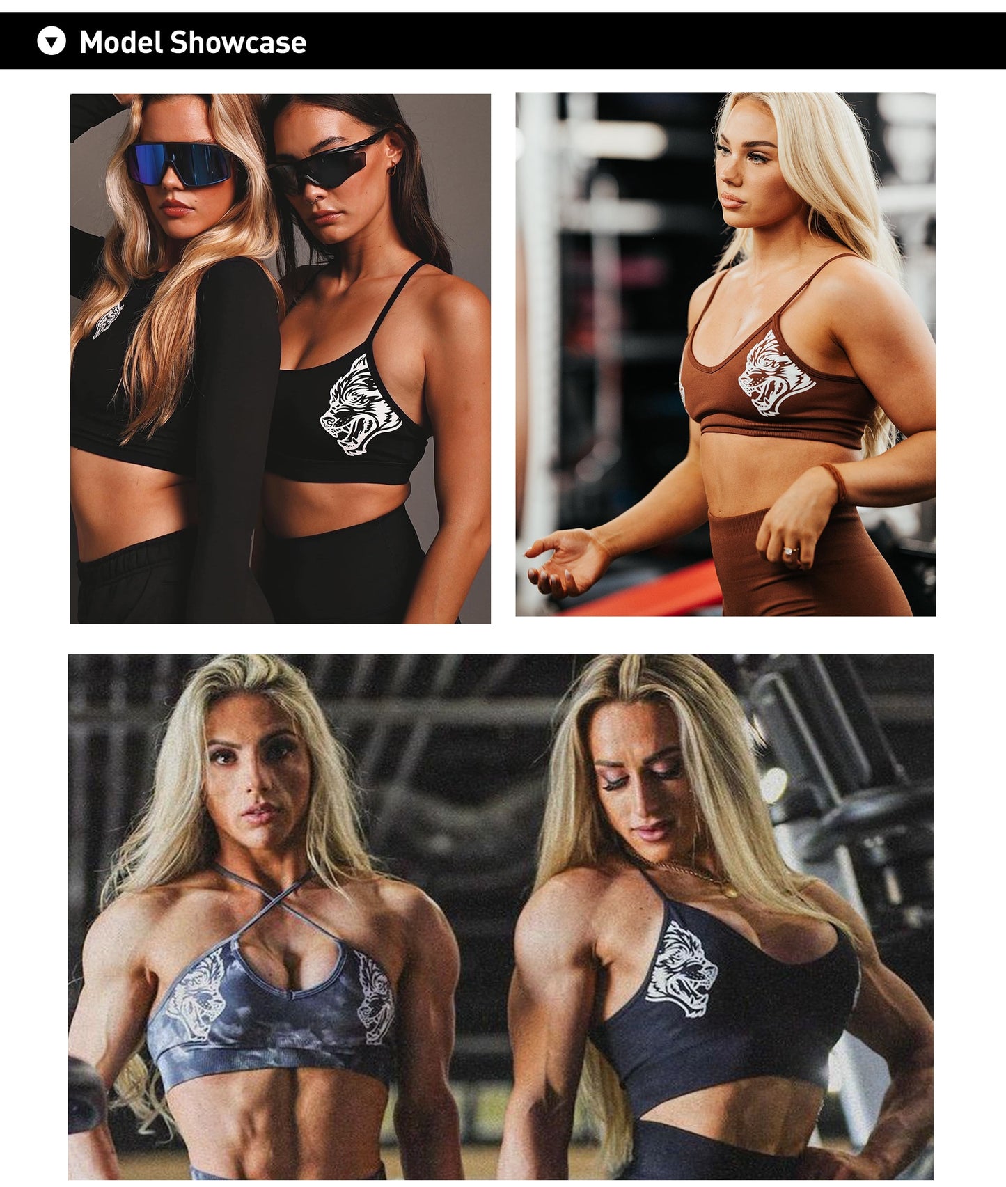 Darc Women Bra Sports Wolves Fitness
