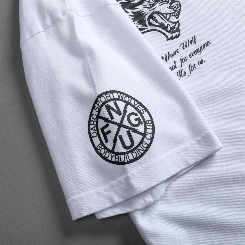 DARC SPORT Gym T-shirt For Men 100% Cotton High Quality Oversized
