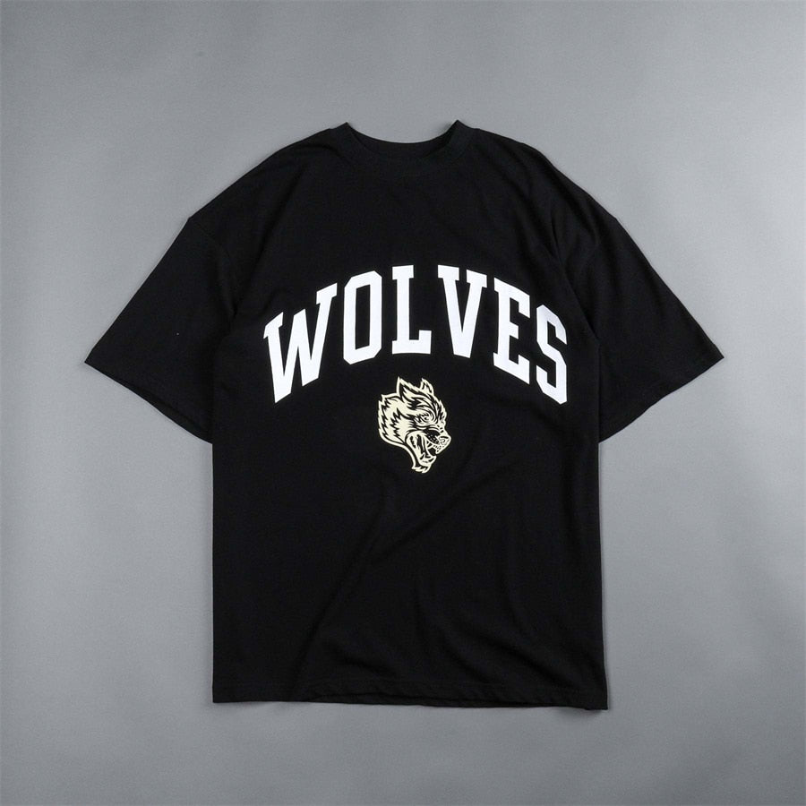 2023 New Men Gym Fitness T Shirt Darc Wolves Classic